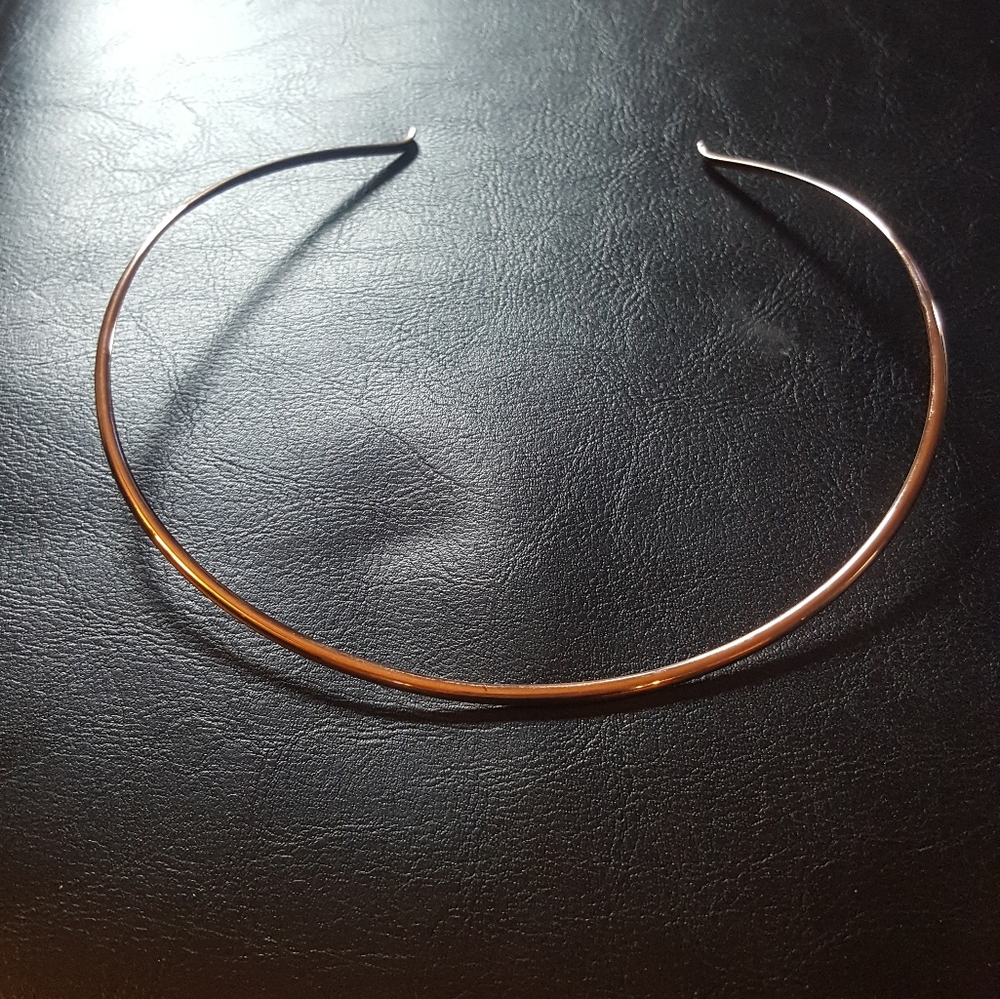 Bronze over silver Choker